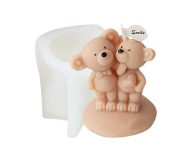 Molde silicona pareja de ositos